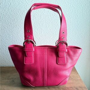2004 Coach Hamptons Pebbled Leather Tote